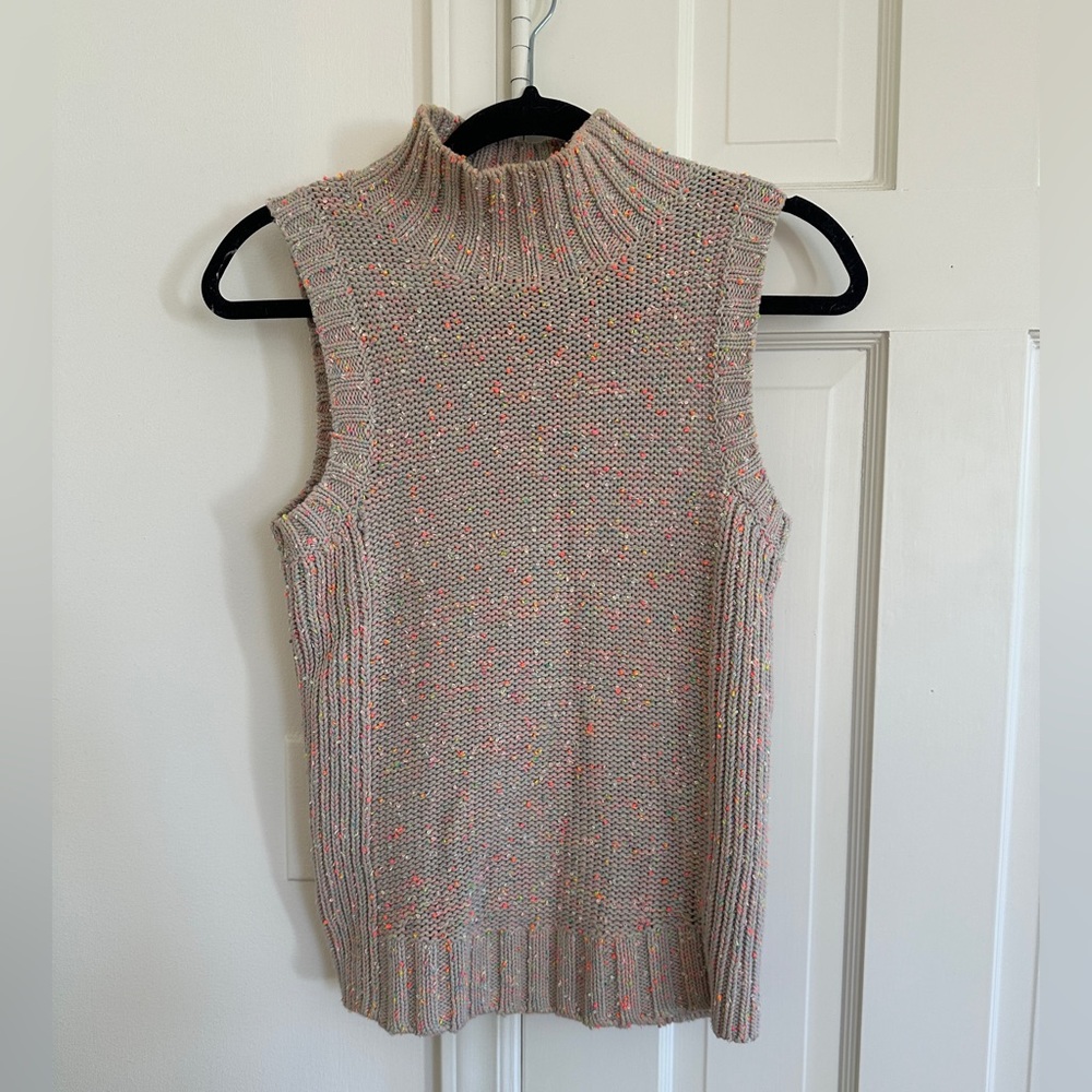 Anthropologie Brea Mock Neck Sleeveless Sweater Tank